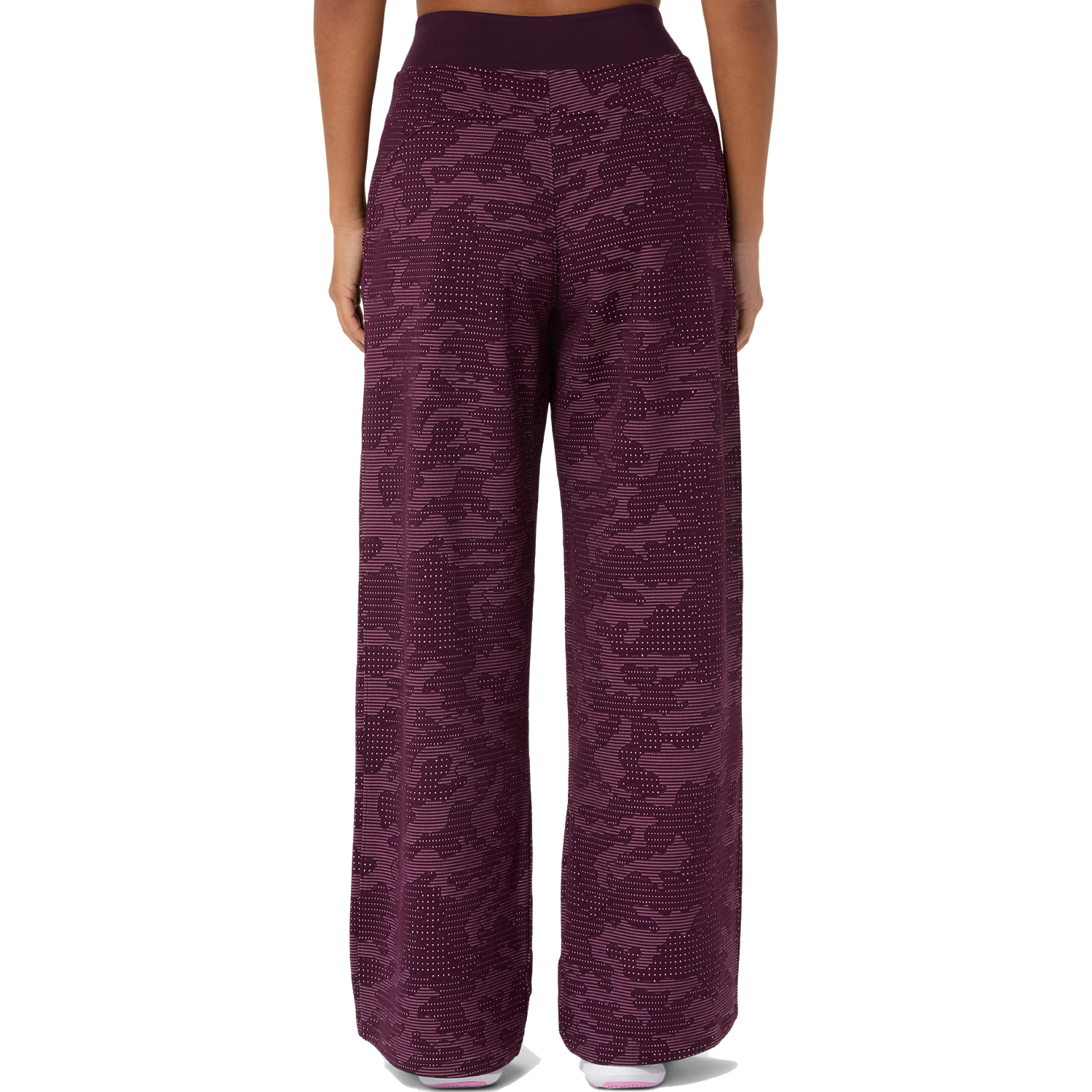 Pantaloni Match da donna color melanzana