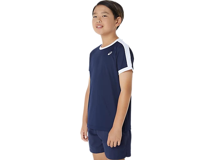 Maglietta SS da bambino blu scuro