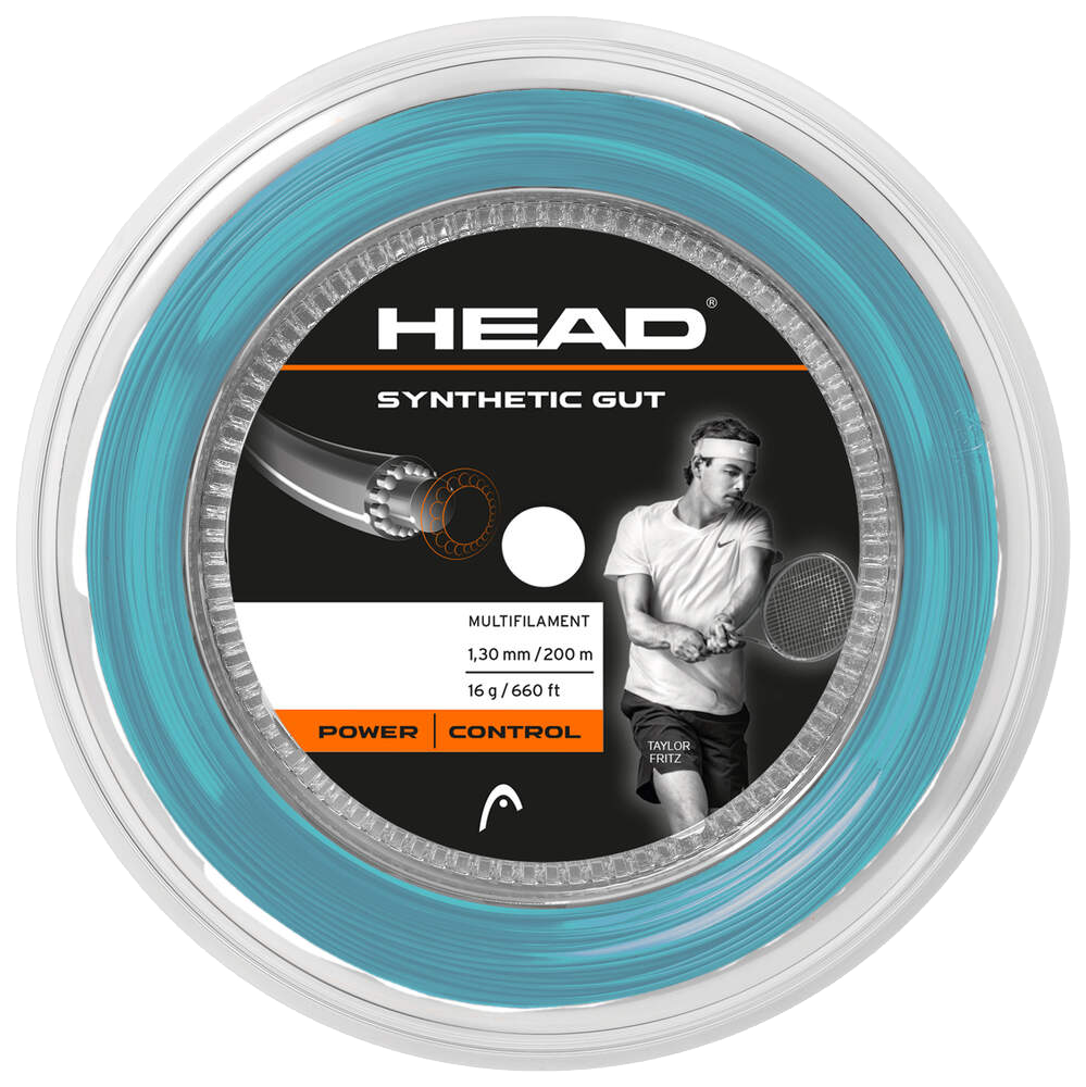 Synthetic Gut 200m String Reel Blue