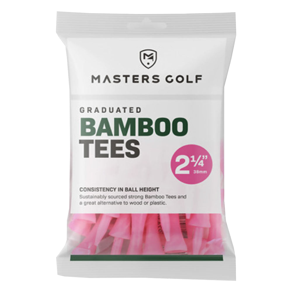 Tees en bambou 2 1/4, lot de 20, rose