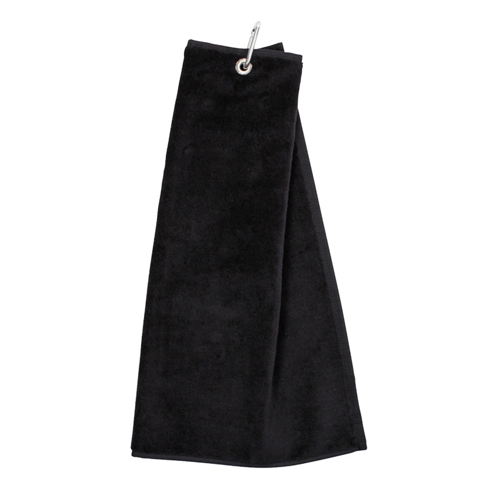 Golf-Handtuch Deluxe Schwarz