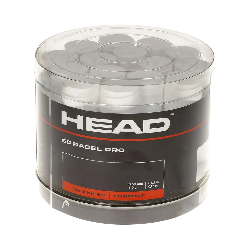 Padel Pro 60 Pack Grip White