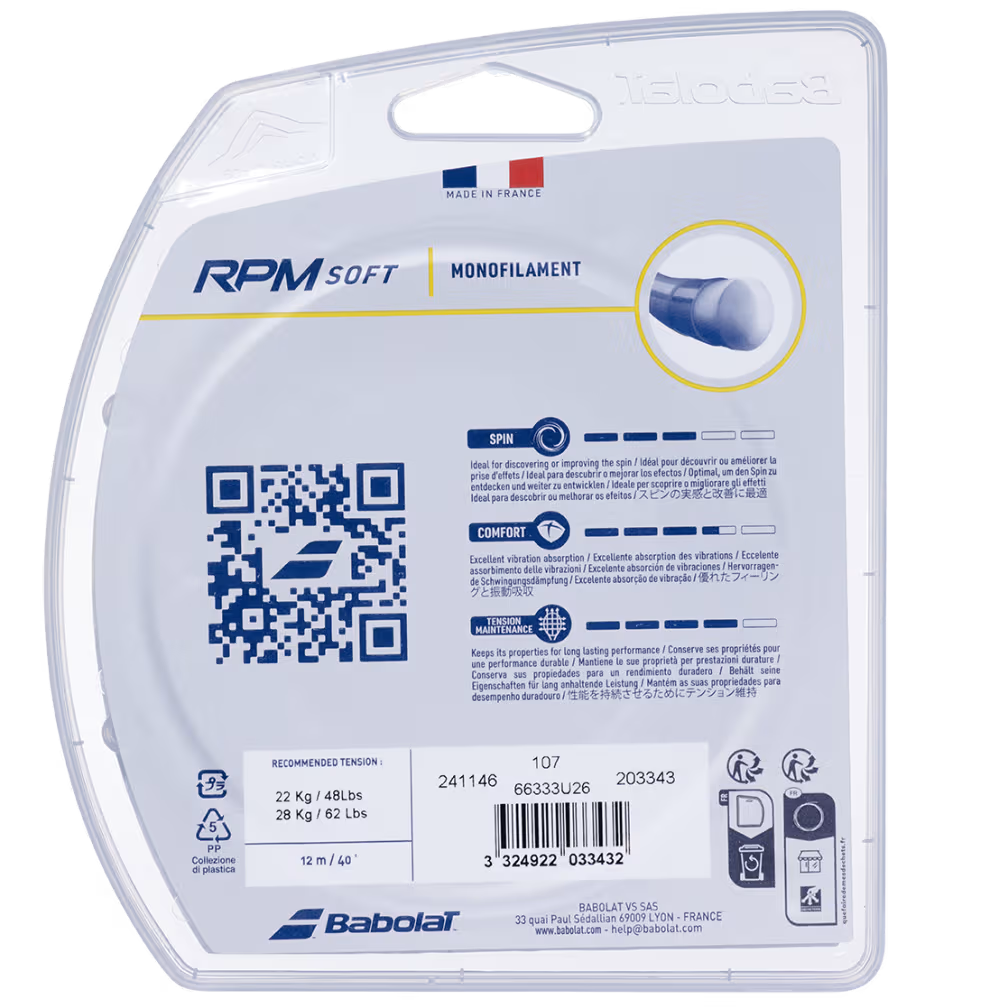 Set de cordes RPM Soft 12 m gris