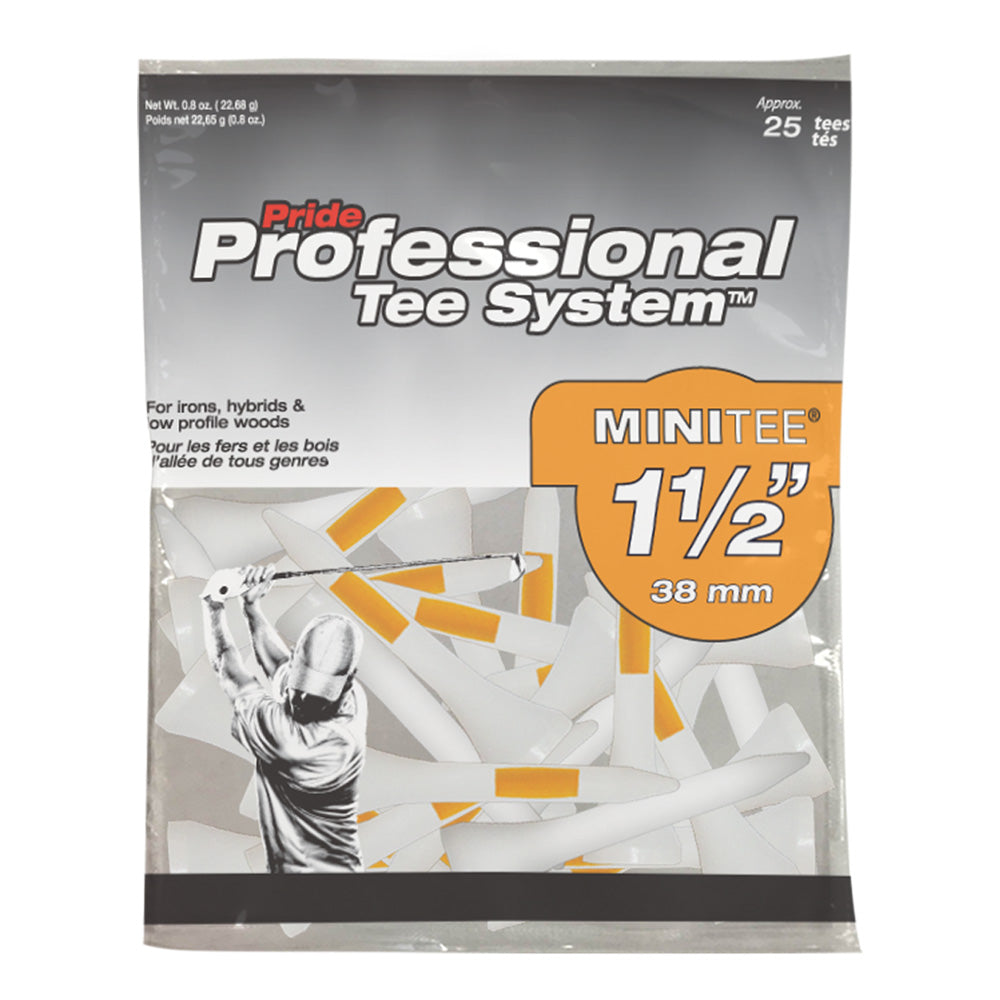Pride Professional Tee System 1 1/2" Weiss 25er Pack