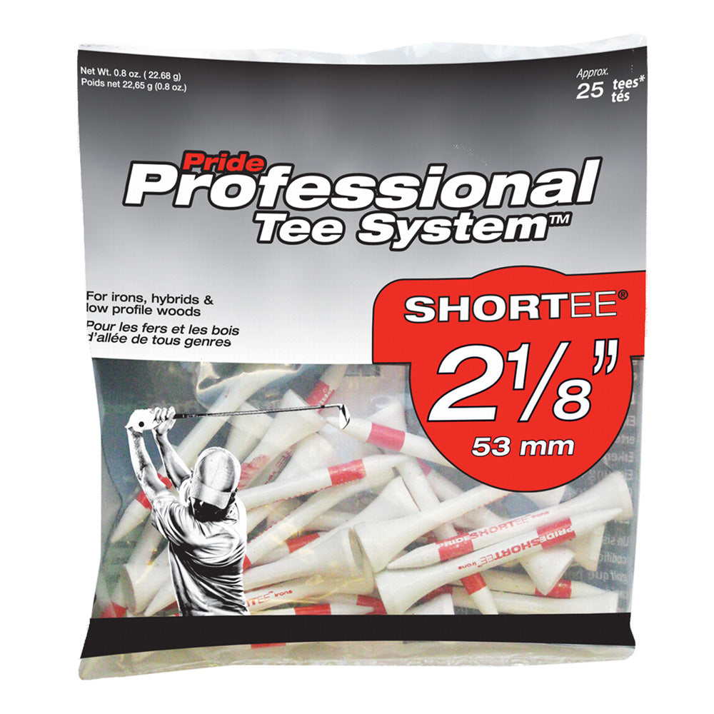 Pride Professional Tee System 2 1/8" Weiss 25er Pack