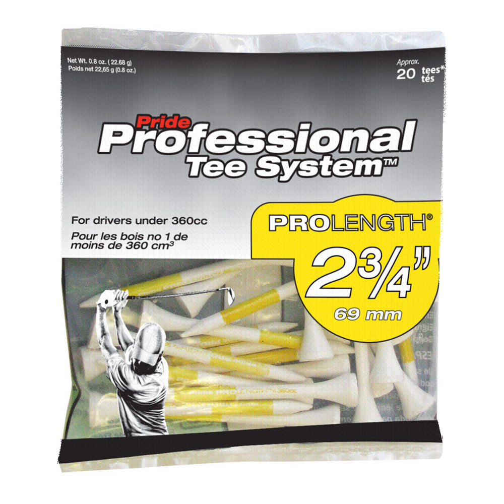 Pride Professional Tee System 2 3/4" Weiss 20er Pack