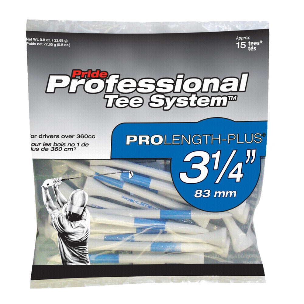 Pride Professional Tee System 3 1/4" Weiss 15er Pack