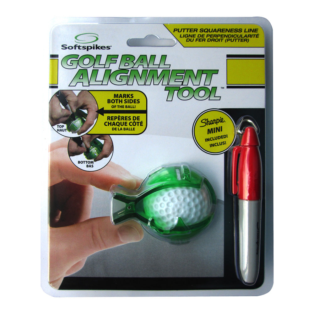 Golf Ball Alignment Tool with Sharpie Mini