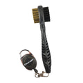Dual Brush Club Brush with Retractable Cord