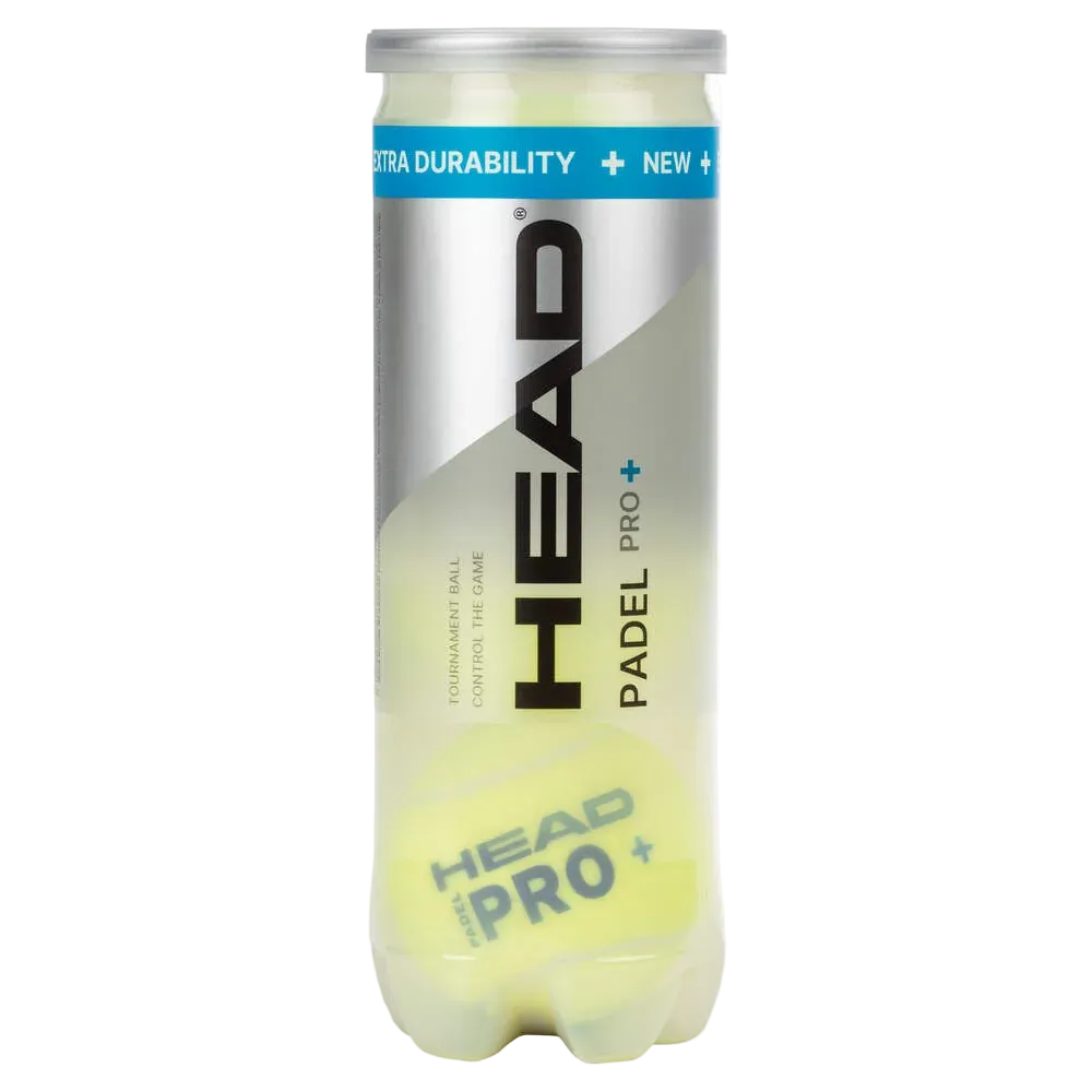 HEAD Pro + Padel Balls 3-ball Can