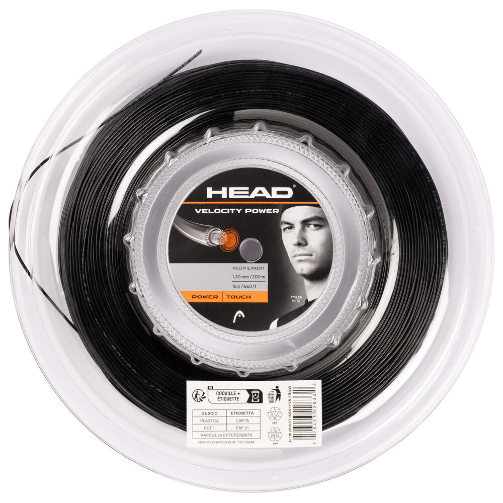 Velocity MLT Power 200m String Reel Black