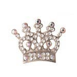 Style Swarovski Crystal Ballmarker Krone Silber
