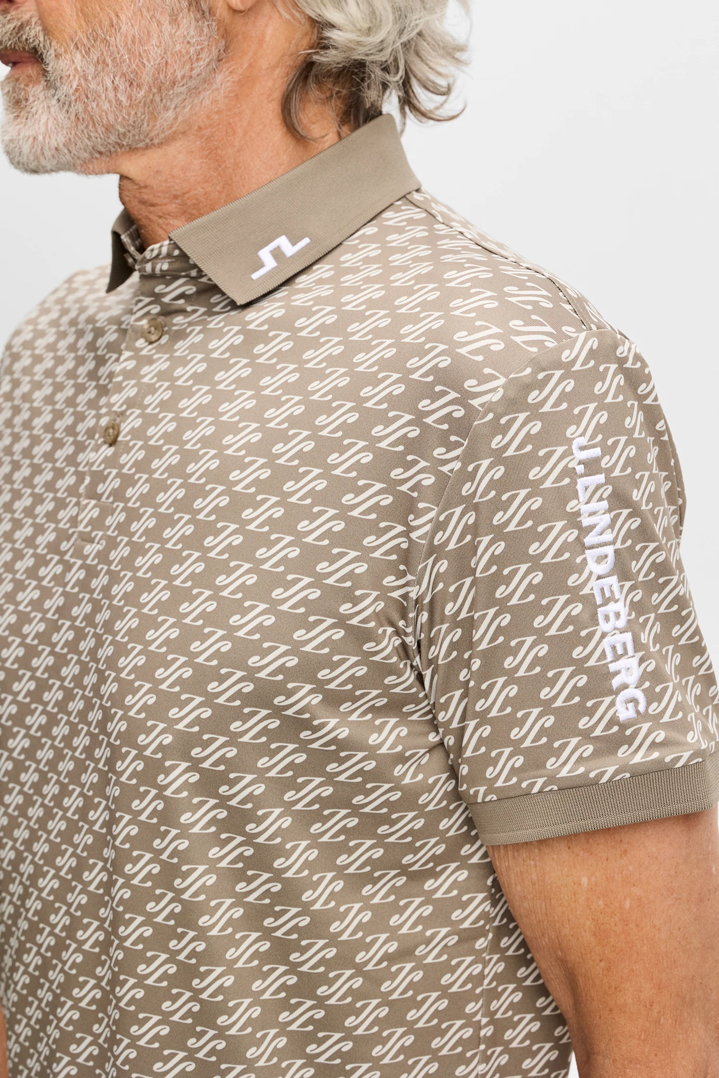 Tour Tech Print Polo Herren