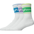 Lot de 3 paires de chaussettes mi-mollet vertes/bleues/violettes