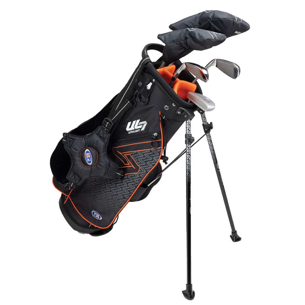 Ensemble de golf pour enfants UL7, 5 clubs, 130–137 cm (51 pouces), orange