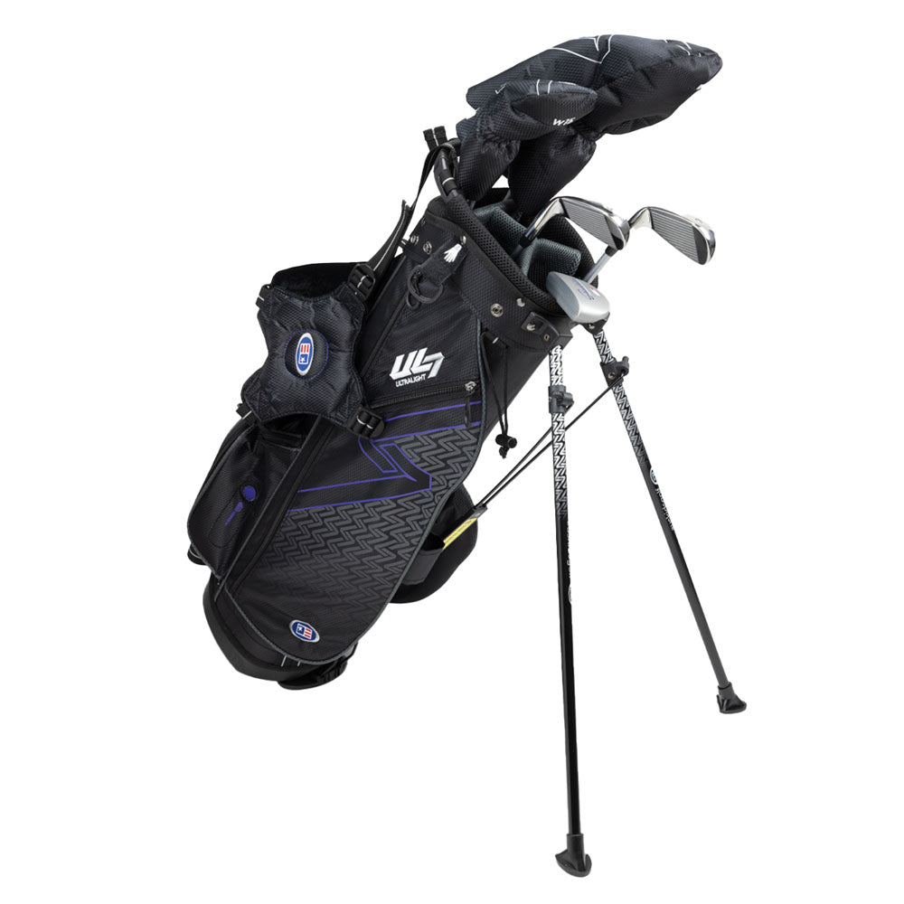 Ensemble de golf pour enfants UL7, 5 clubs, violet, longueur 137–145 cm (54 pouces).