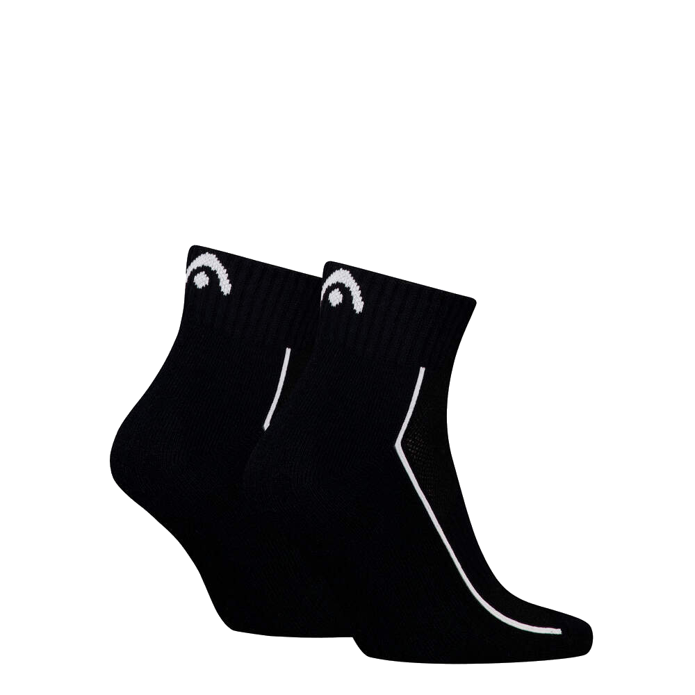 Chaussettes de performance mi-mollet noires, lot de 2