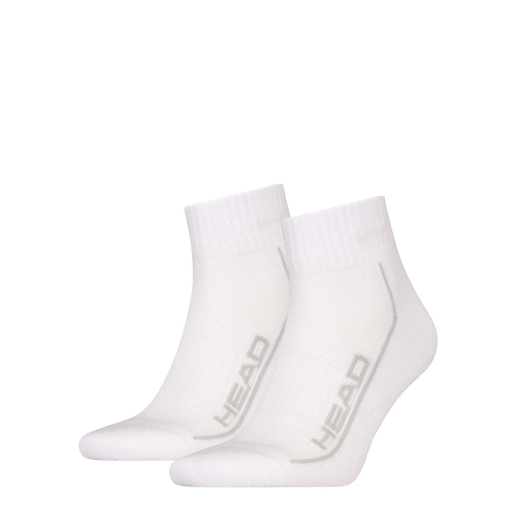 Chaussettes de performance mi-mollet blanches, lot de 2