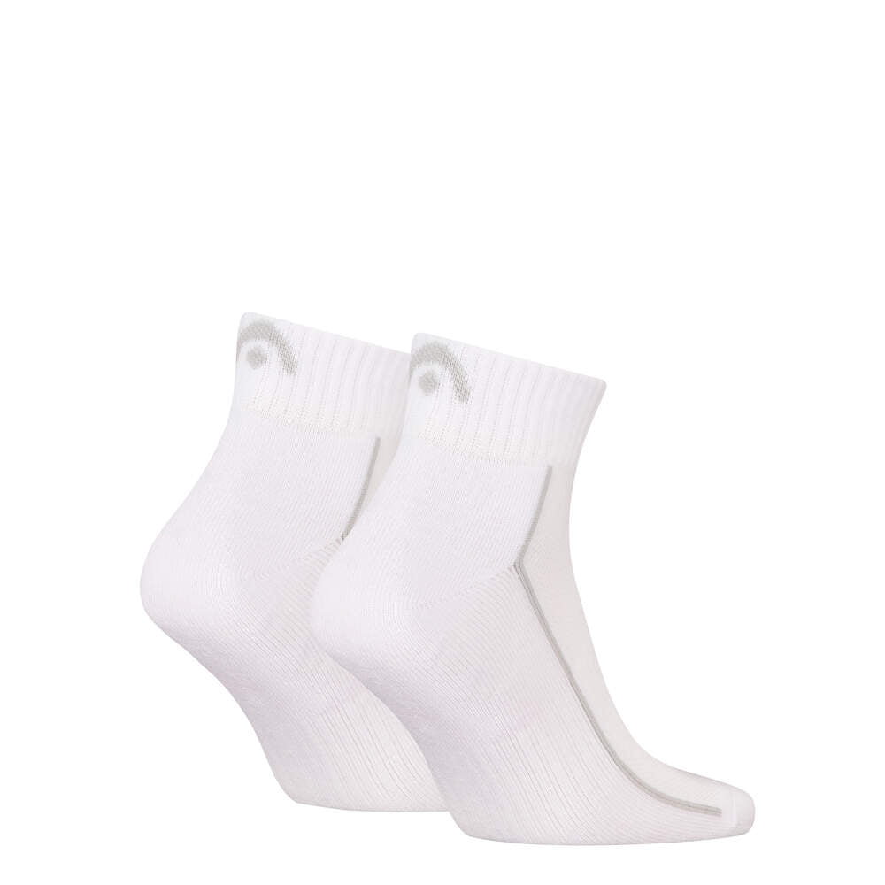 Chaussettes de performance mi-mollet blanches, lot de 2