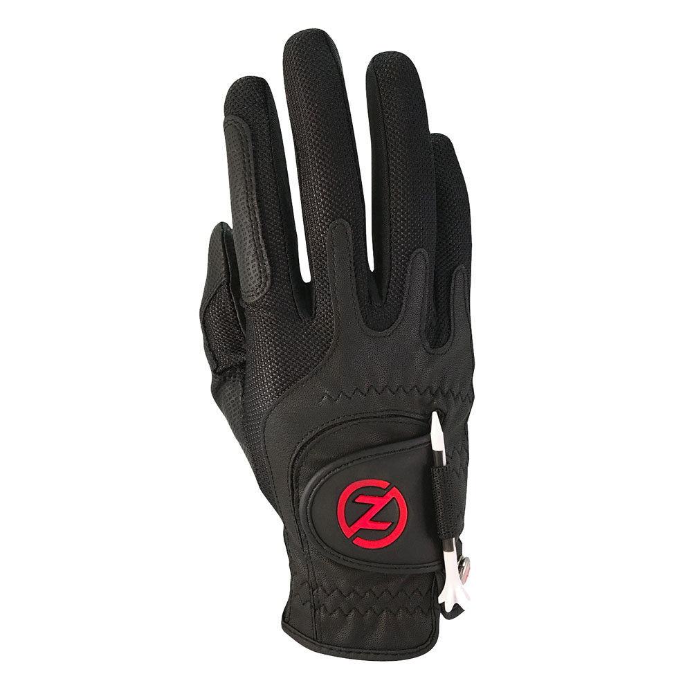 Zero Friction Compression-Fit Golf Glove Men's Black Right (for left-handed golfers)