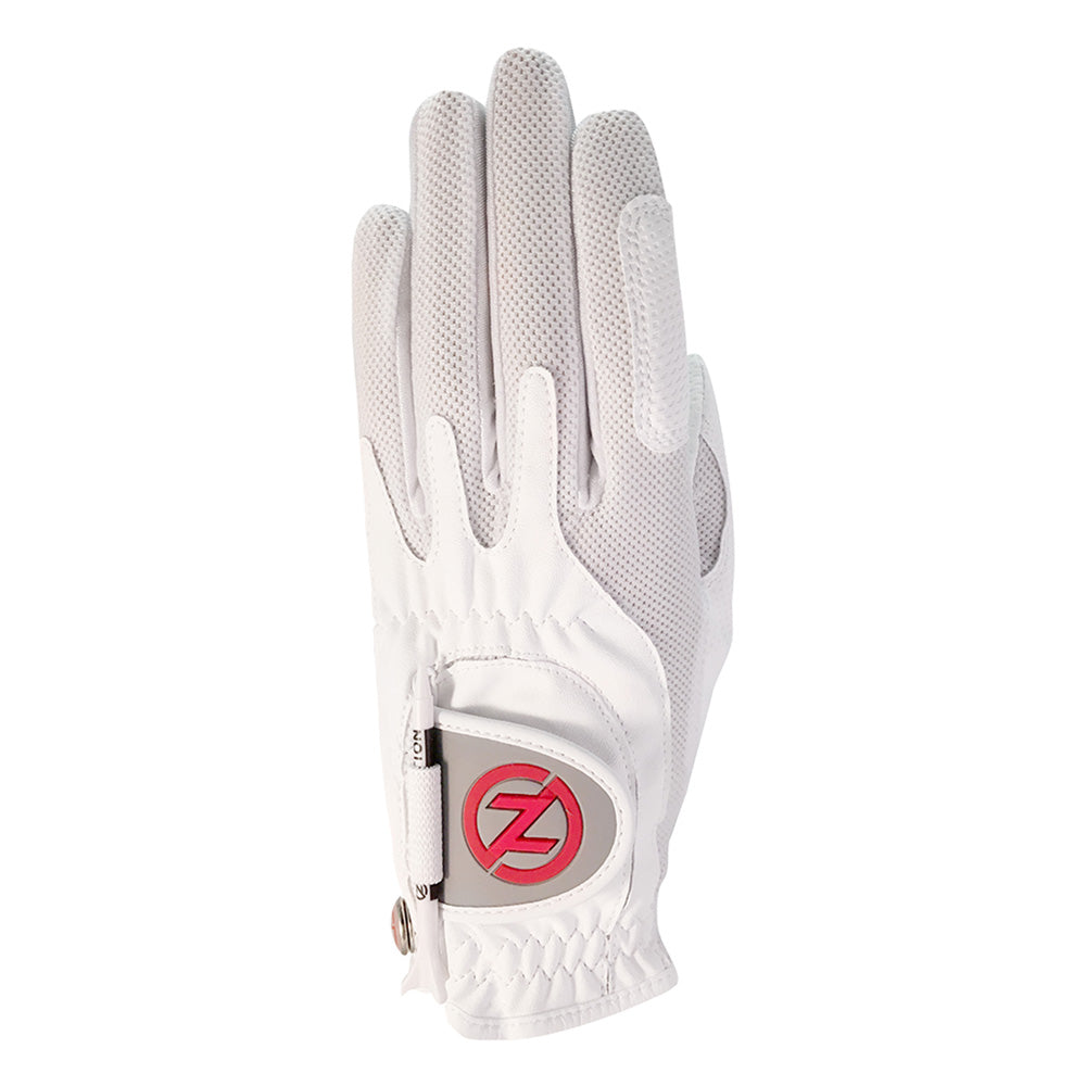 Zero Friction Compression-Fit Golf Glove Women's White Left (for right-handed golfers)