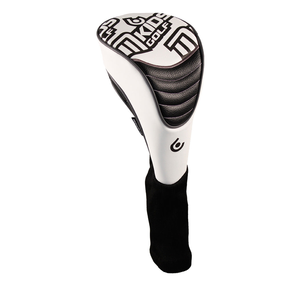 Couvre-club Junior bois de parcours blanc/noir
