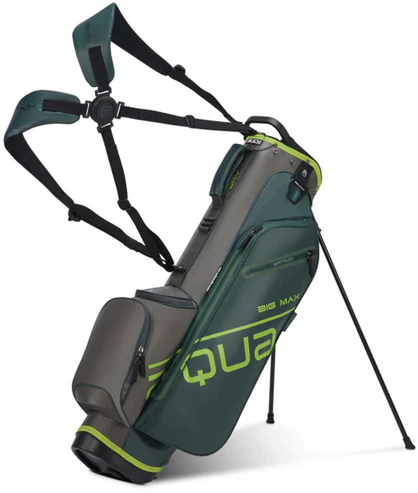 Aqua Seven H Standbag forest green-charcoal-lime