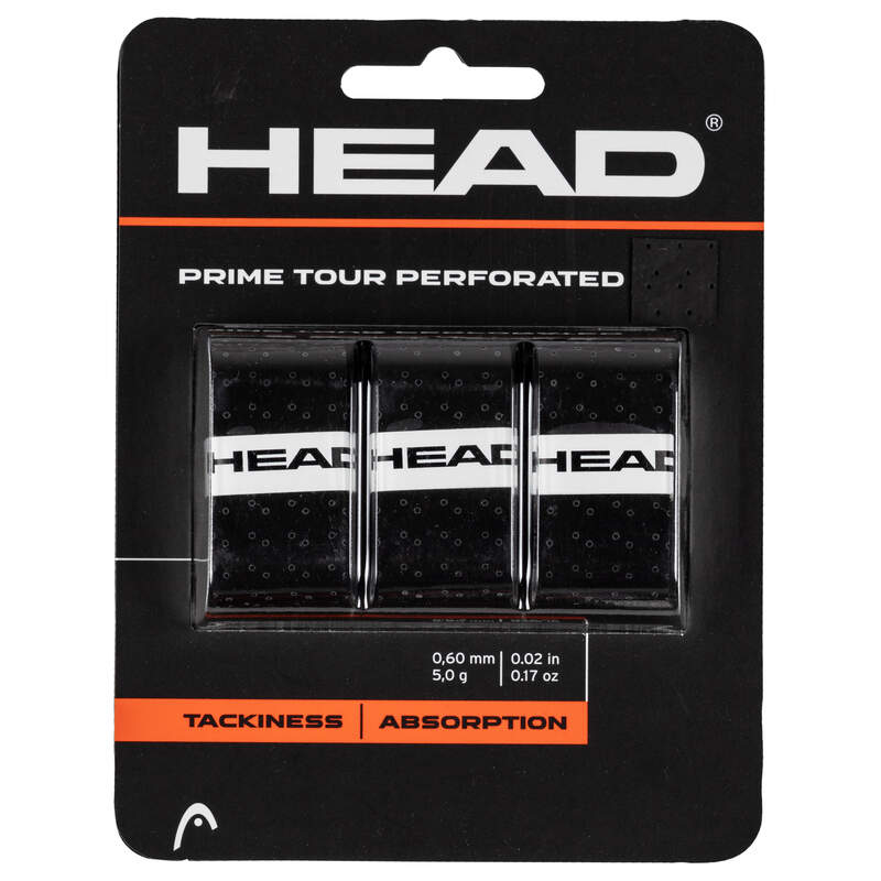 Prime Tour Perforated Overgrip 3er Pack Schwarz