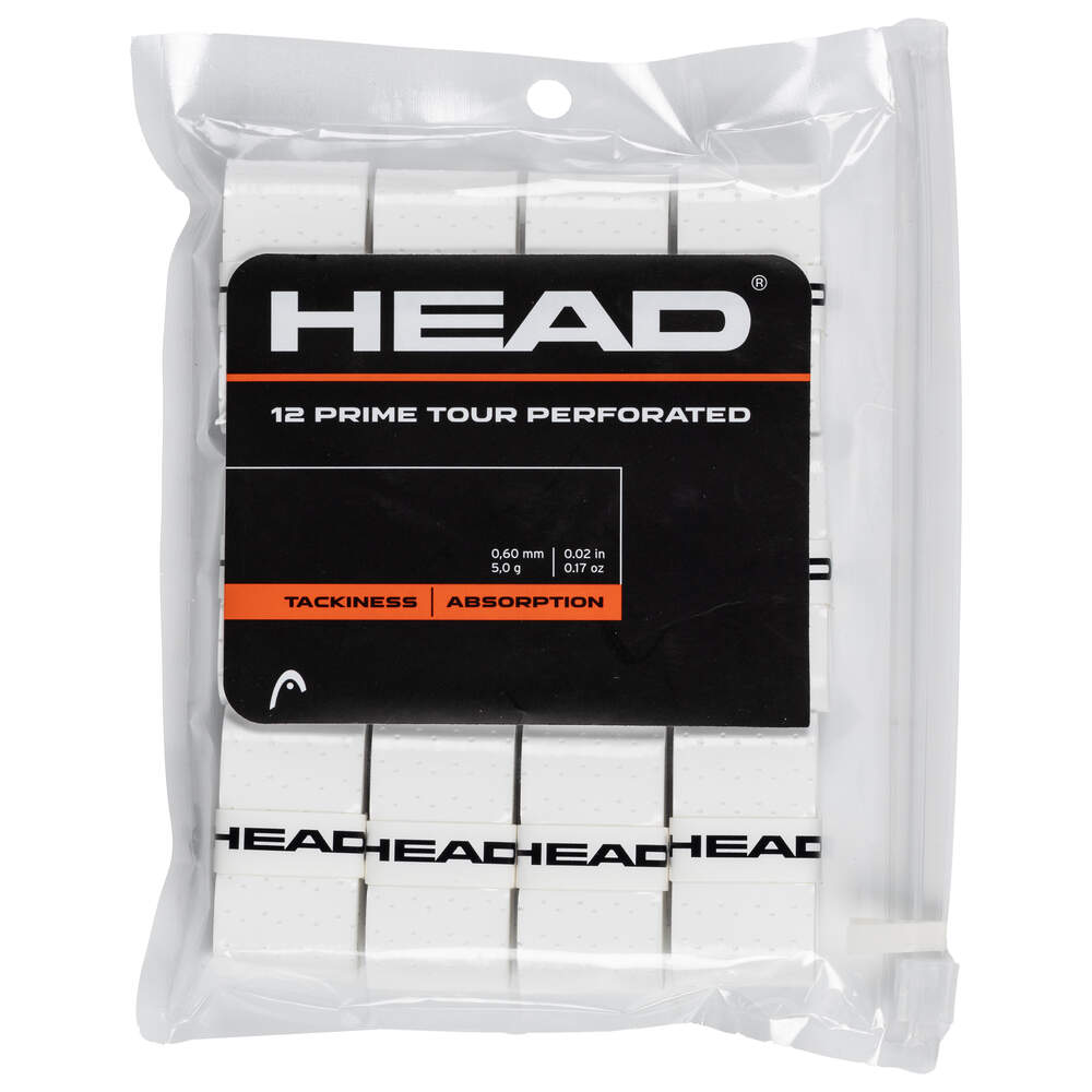 Prime Tour Perforated Overgrip 12er Pack Weiss