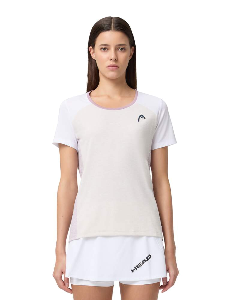 T-shirt bianca da donna Play Tech