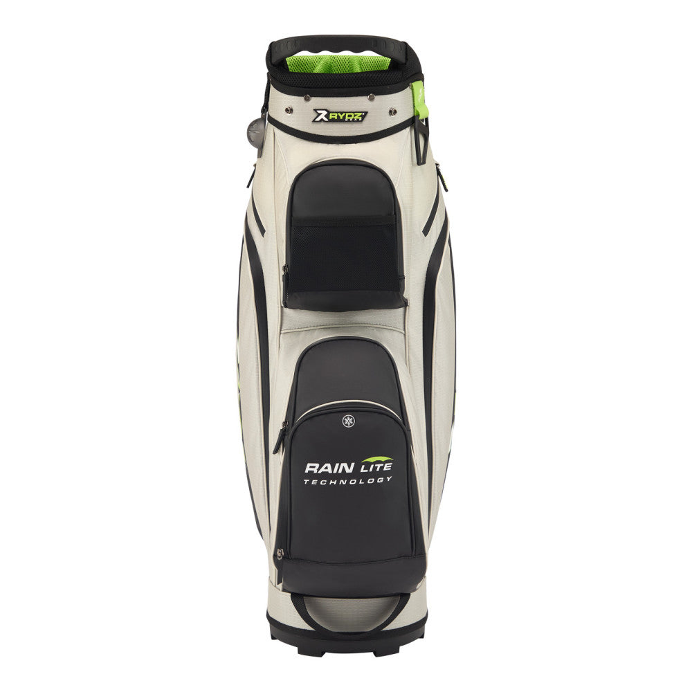 Firebee Water-Resistant Cart Bag Silver/Black/Lime