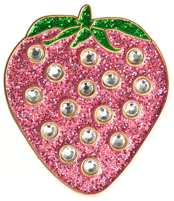 Marqueur de balle Style Swarovski Crystal fraise
