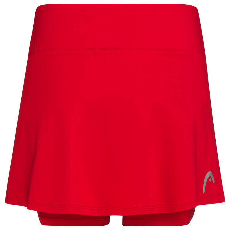 Gonna corta TC Wallisellen Basic da donna rossa senza stampa