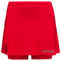 Gonna corta TC Wallisellen Basic da donna rossa senza stampa