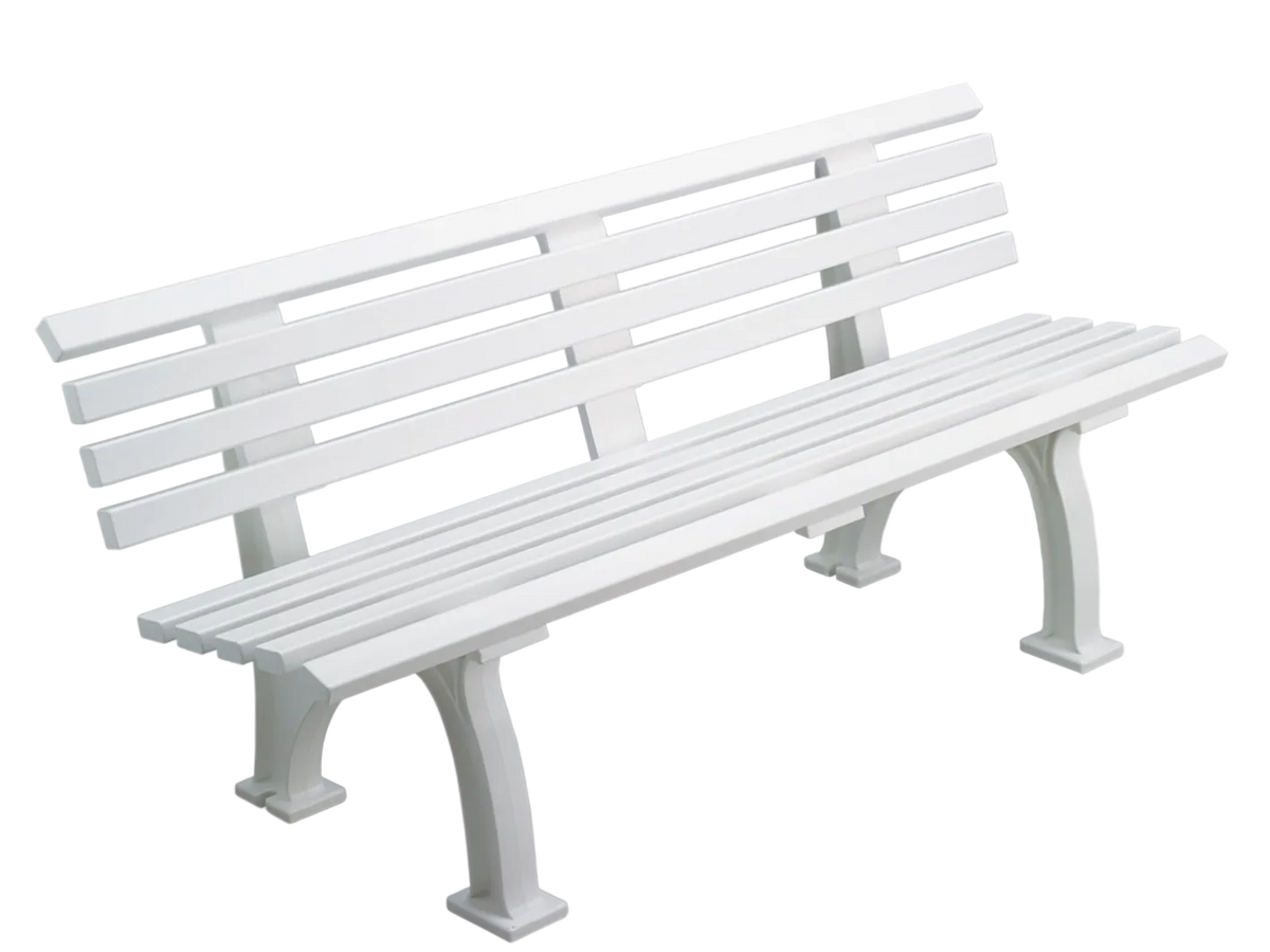 Bank Freiburg 150 cm Länge, Weiss