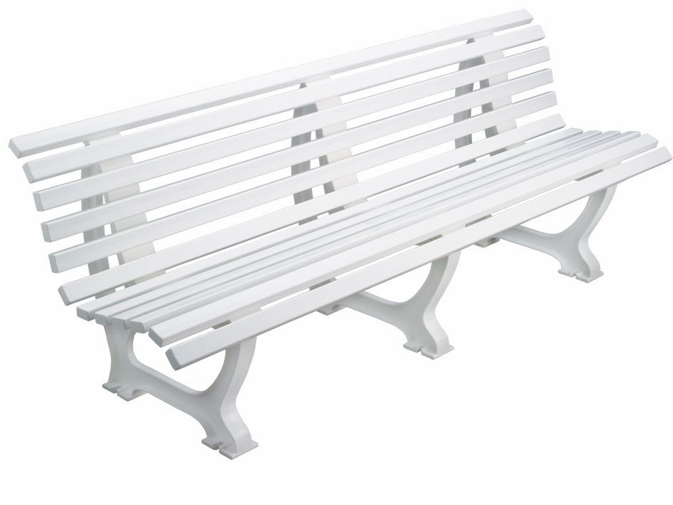 Banc Sindelfingen 200 cm de long, blanc