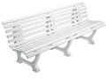 Bank Sindelfingen 200 cm Länge, Weiss