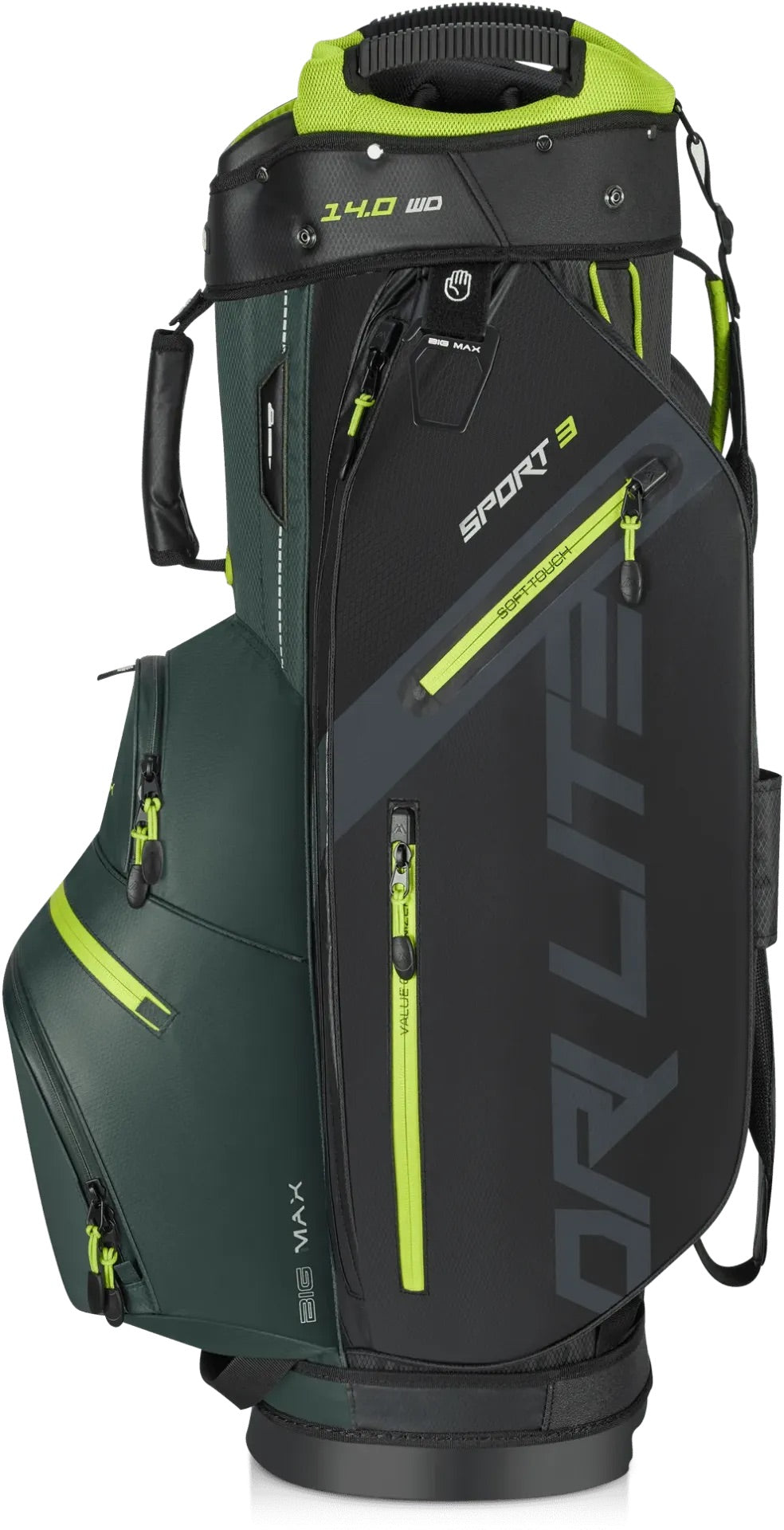 Dri Lite Sport 3 Cartbag Schwarz/Grün