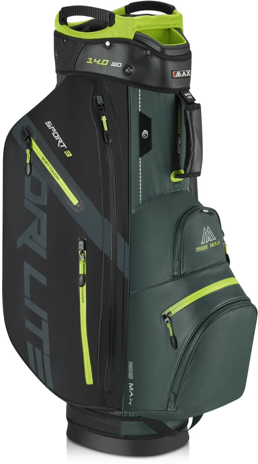 Dri Lite Sport 3 Cartbag Schwarz/Grün