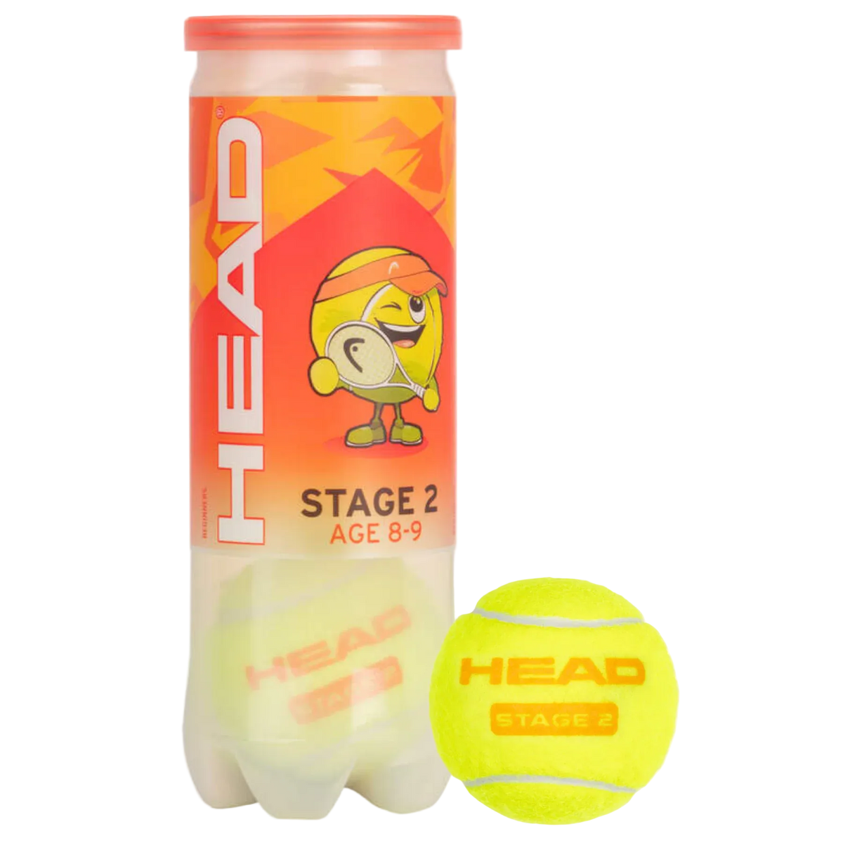 HEAD TIP Tennis Balls Stage Orange 3-Ball Can