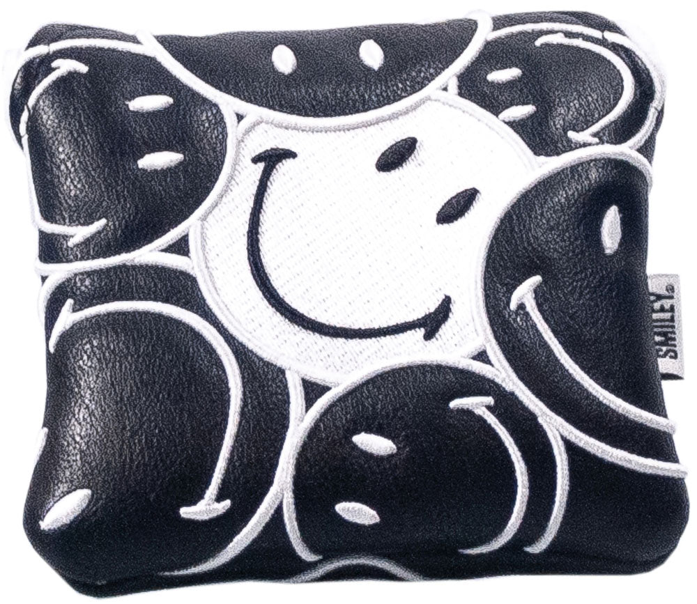 Mallet Putter Headcover Schwarz/Weiss