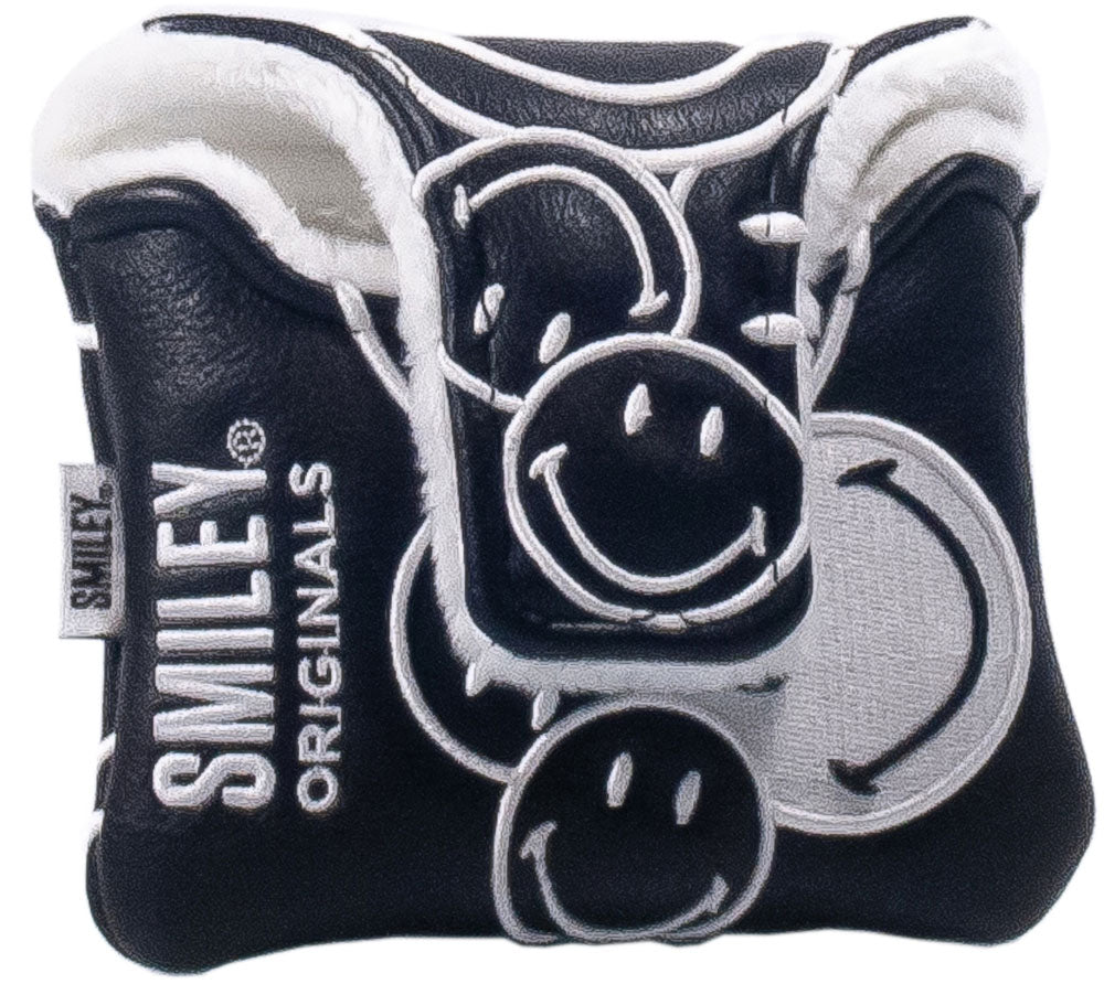 Mallet Putter Headcover Schwarz/Weiss