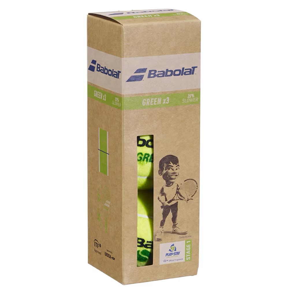 Green Stage 1 Tennis Balls 3-Pack