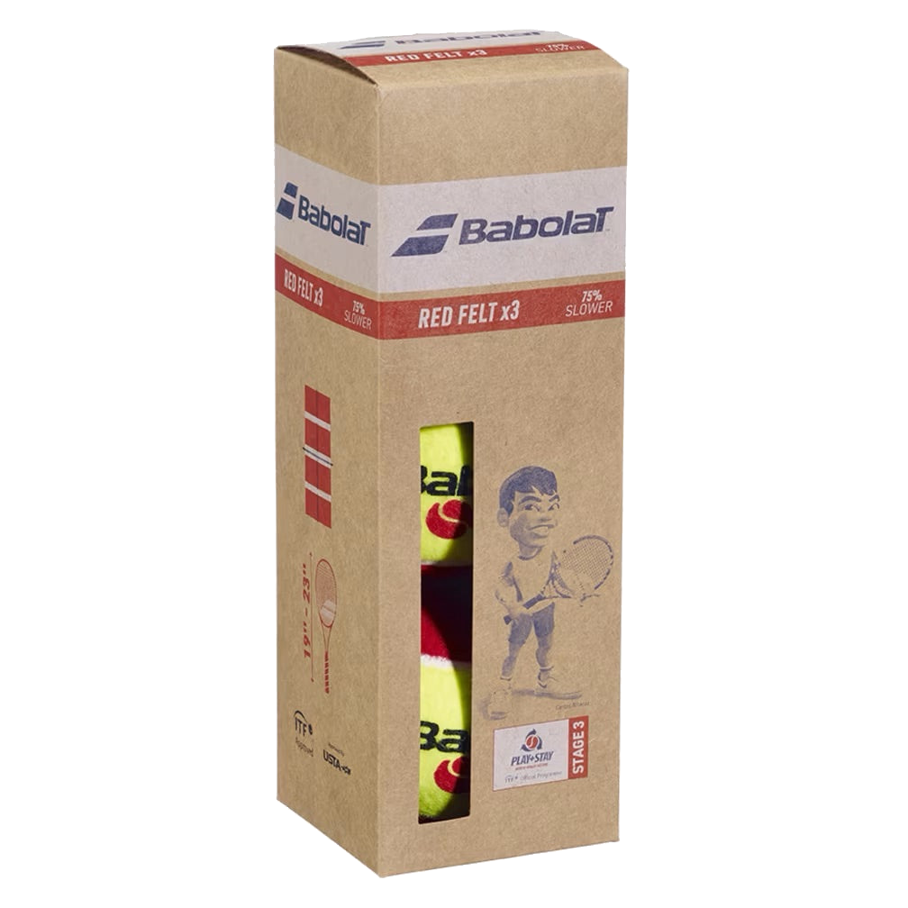 Red Stage 3 Tennis Balls 3-Pack