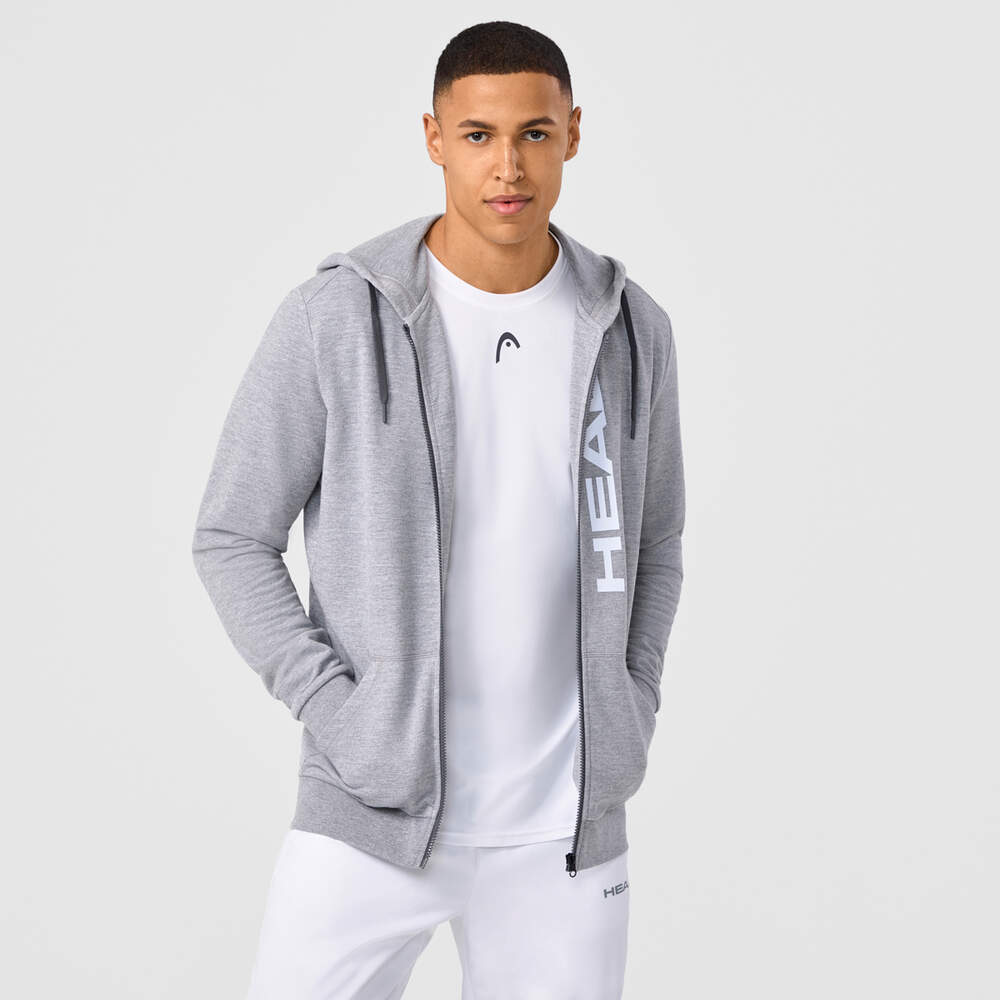TC Wallisellen Hoodie FZ Men Gray incl. Print