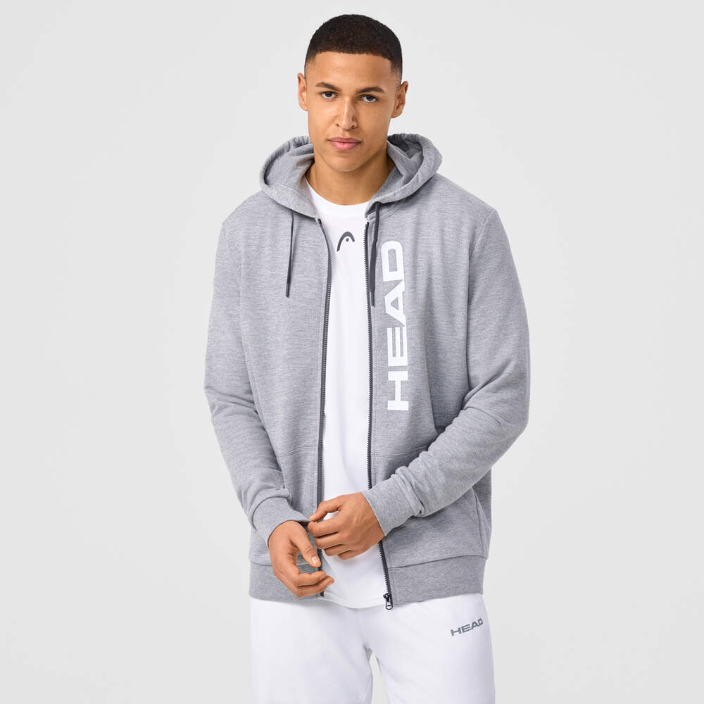 TC Wallisellen Sweat à capuche FZ Homme Gris avec impression