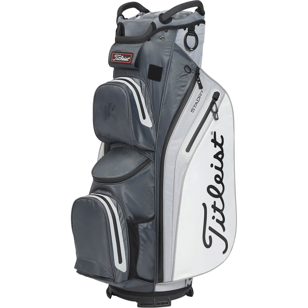 14 Stadry Cart Bag Charcoal/Grey/White