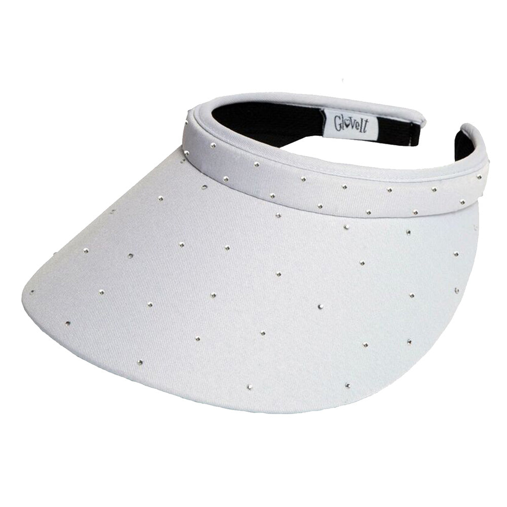 Bling Slide-On Visor White