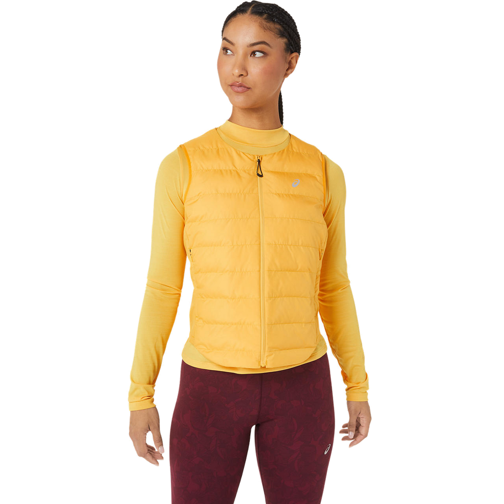 Padded Run Vest Women Tiger Yellow