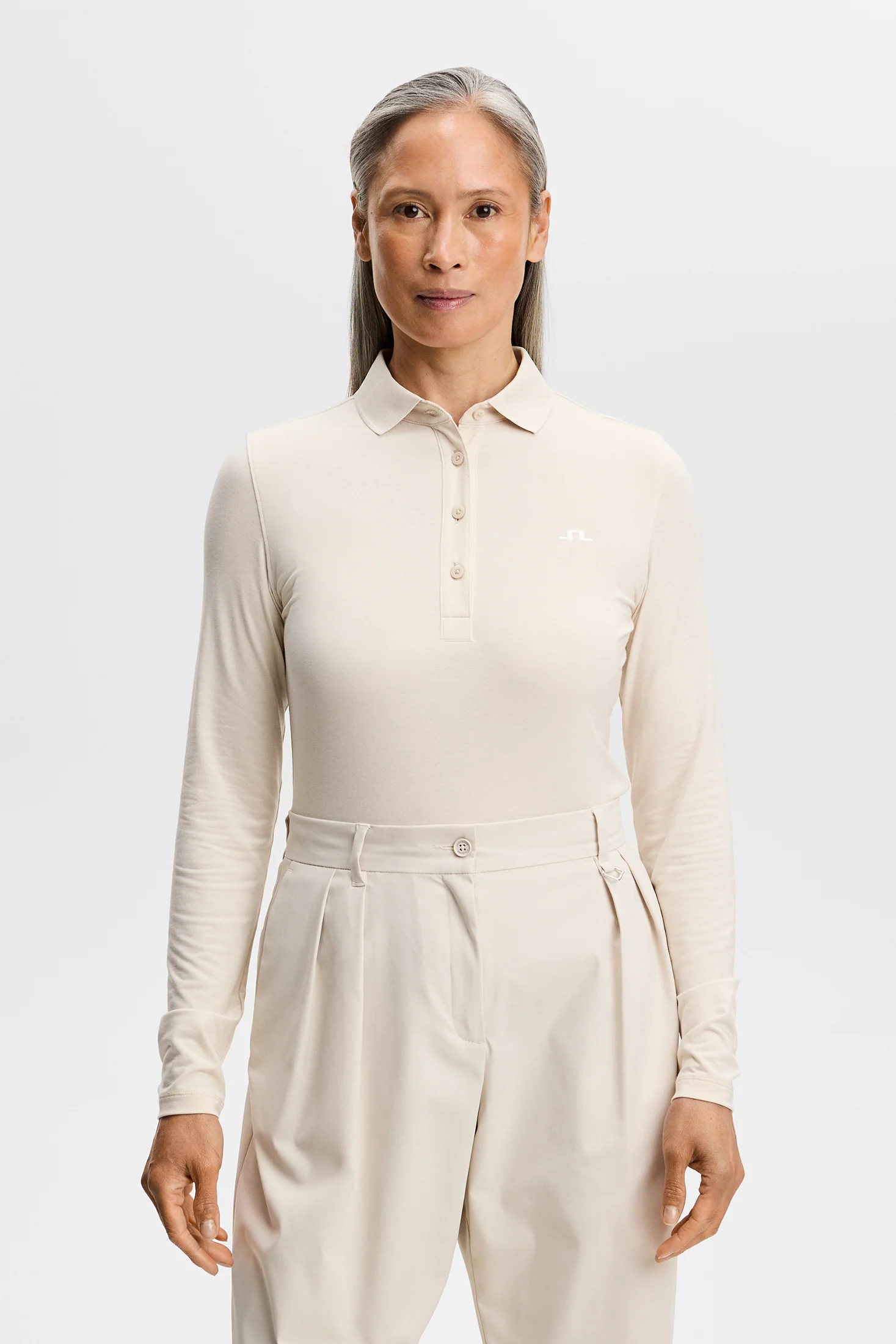 Flor LS Polo Damen Moonbeam